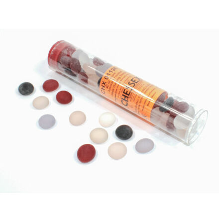Assorted Frosted Glass Stones (Qty 40 or more in 4 inch Tube)