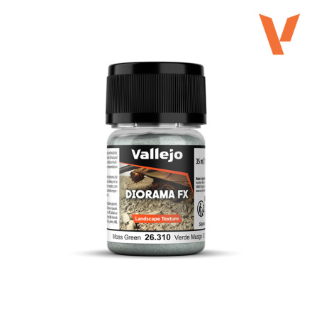 Vallejo Diorama FX: Moss green 0,1-1mm, 35ml