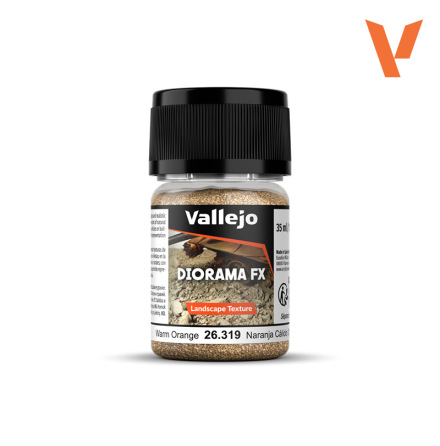 Vallejo Diorama FX: Warm orange 0,1-0,6mm, 35ml