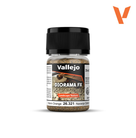 Vallejo Diorama FX: Warm orange 1-2mm, 35ml