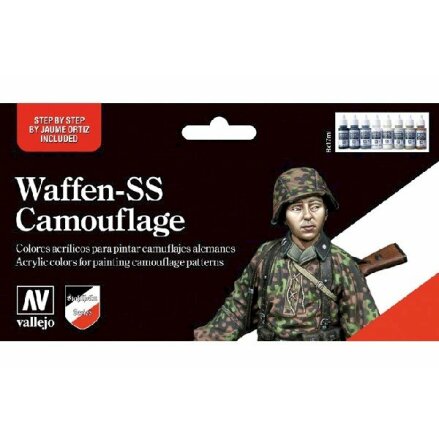 Vallejo Waffen-SS Camouflage Set -8 color set 17 ml.