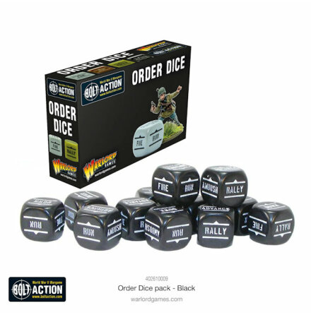 Bolt Action: Orders Dice pack - Black