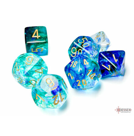 Nebula TM Oceanic/gold Luminary 7-Die Set