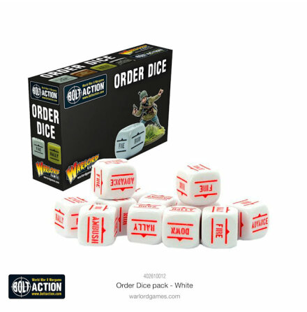 Orders Dice Pack - White