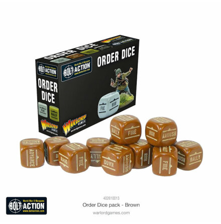 Orders Dice Pack - Brown