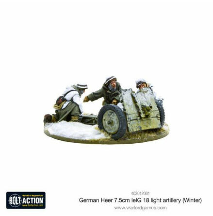 German Heer (Winter) 7.5cm leIG 18 Light Artillery