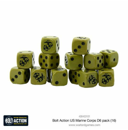 US Marine Corps D6 Dice (16)