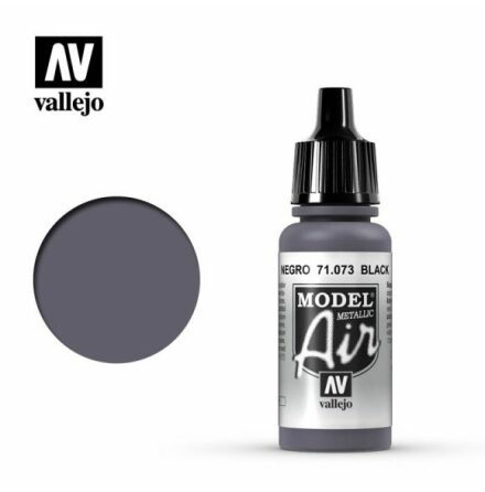 METALLIC BLACK (VALLEJO MODEL AIR) (6-pack)