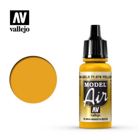 GOLD YELLOW (VALLEJO MODEL AIR) (6-pack)