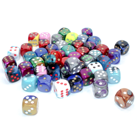 Gemini Bag of assorted 50x 16mm d6