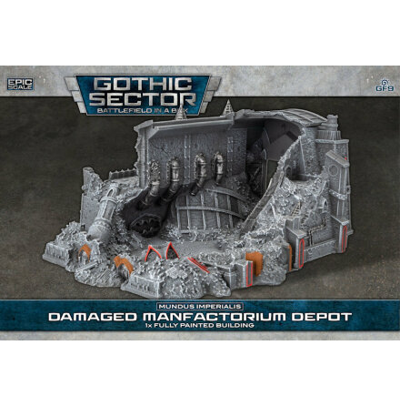 BIAB MUNDUS IMPERIALIS: Damaged Manufactorium Depot (8-10 mm epic scale)