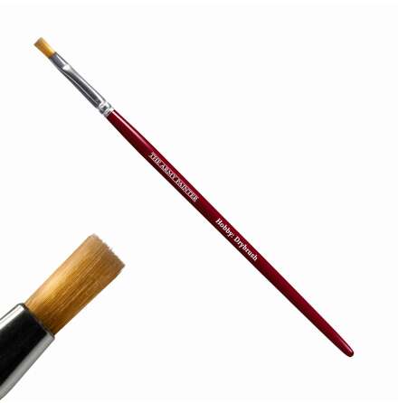 Hobby Brush 12 Pack - Drybrush (red handle, round)