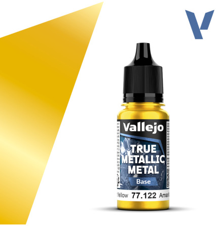 RADIANT YELLOW BASE (VALLEJO TRUE METALLIC METAL) (6-pack) RADIANT YELLOW BASE (VALLEJO TRUE METALLIC METAL) (6-pack)