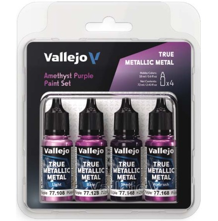 AMETHYST PURPLE PAINT SET (VALLEJO TRUE METALLIC METAL) AMETHYST PURPLE PAINT SET (VALLEJO TRUE METALLIC METAL)
