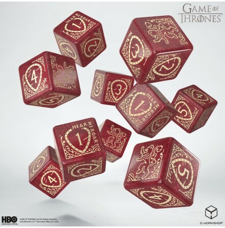 Game of Thrones: Lannister 10xD6 dice set