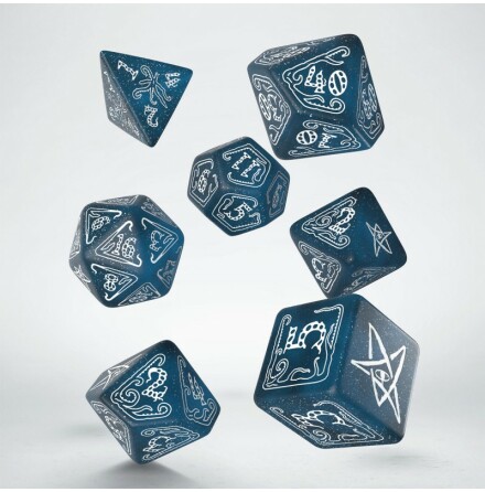 Call of Cthulhu Abyssal &amp; white Dice Set (7)