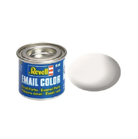 REVELL Enamel 14 ml. white, mat (6-pack)