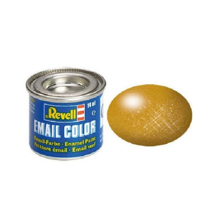 REVELL Enamel 14 ml. brass metallic (6-pack)