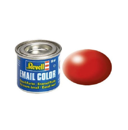REVELL Enamel 14 ml. fiery red silk (6-pack)