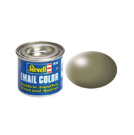 REVELL Enamel 14 ml. greyish green silk (6-pack)