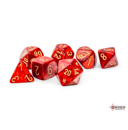 Scarab� Mega-hedral� Scarlet�/gold 7-Die Set