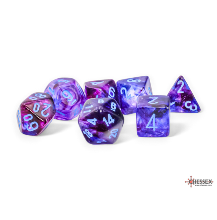 Nebula� Mega-hedral� Nocturnal&amp;trade;/blue Luminary� 7-Die Set