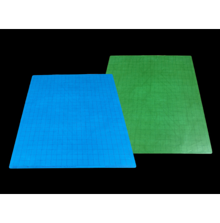 Battlemat 1inch Reversible Blue-Green Squares (23.5 x 26 inc)