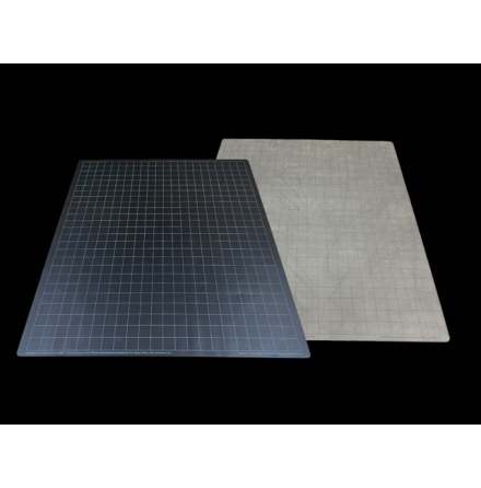 Battlemat 1inch Reversible Black-Grey Squares (23.5 x 26 inch)