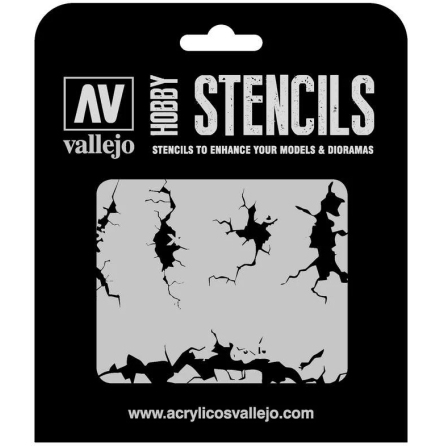 Vallejo Stencil Cracked Wall