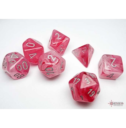 Ghostly Glow Pink/silver 7-Die Set