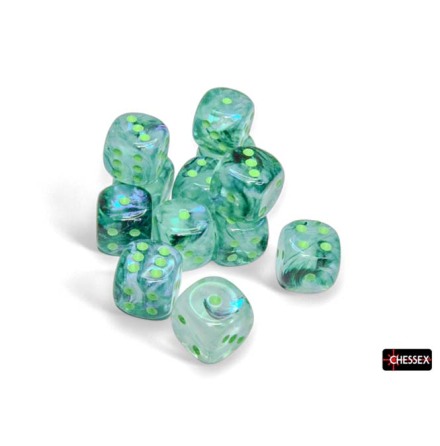 Borealis� 16mm d6 Kelp/light green Luminary&trade; Dice Block� (12 dice)