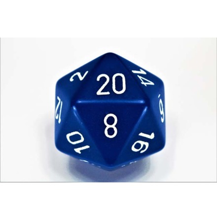 Opaque 34mm d20 Blue/White