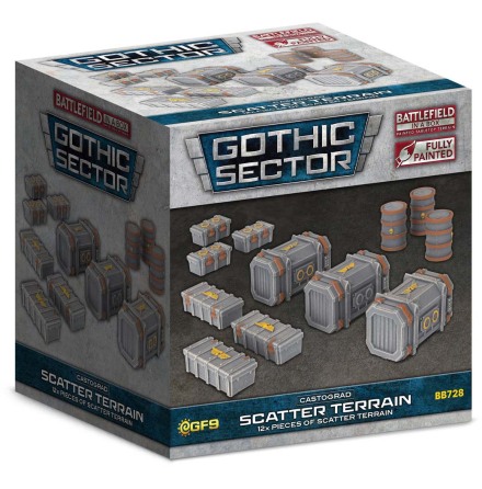 BIAB: Gothic Sector: Castograd Scatter Terrain (x12) 32mm scale