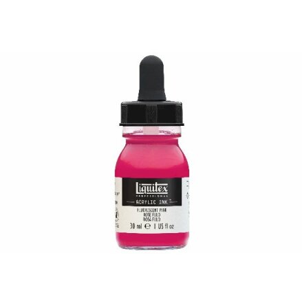 LIQUITEX ACRYLIC INK 30ML FLUORESCENT PINK 987