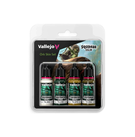 Vallejo Squidmar Color: Ork Skin set 4x18ml