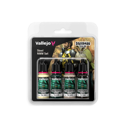 Vallejo Squidmar Color: Steel NMM set 4x18ml