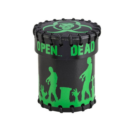 Zombie Black & green Leather Dice Cup