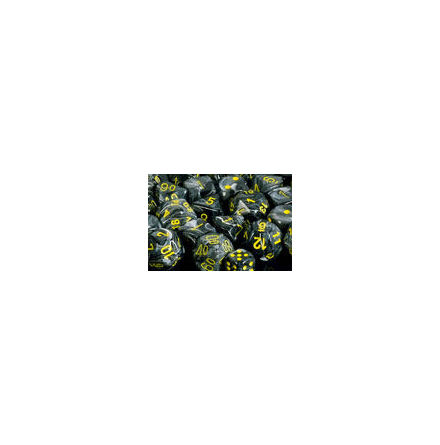 Vortex 12mm d6 Black/yellow Dice Block (36 dice)