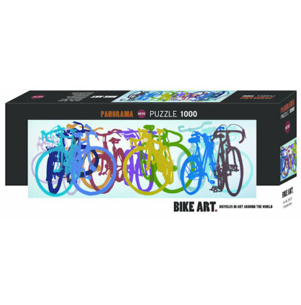 Bike Art: Colourful Row (1000 pieces panorama)