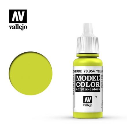 YELLOW GREEN MAT (VALLEJO MODEL COLOR) (6-pack)