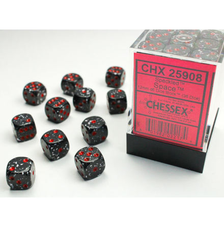 Speckled 12mm d6 Space Dice Block (36 dice)