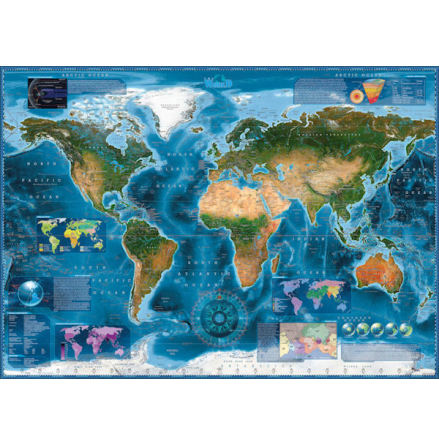 Map Art: Satellite Map (2000 pieces)