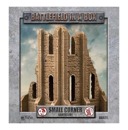 Gothic Battlefields - Small Corner - Sandstone (x2) - 30mm