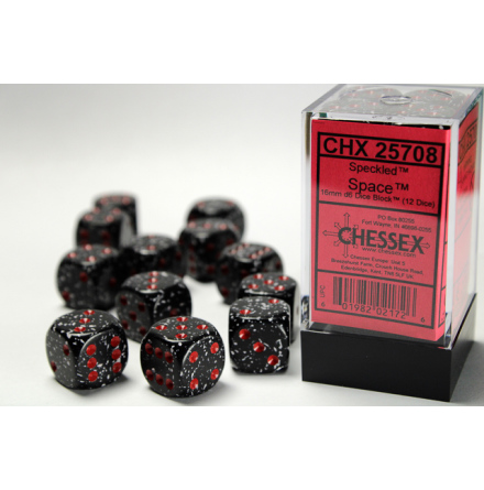 Speckled 16mm d6 with pips Space™ Dice Block (12 dice)