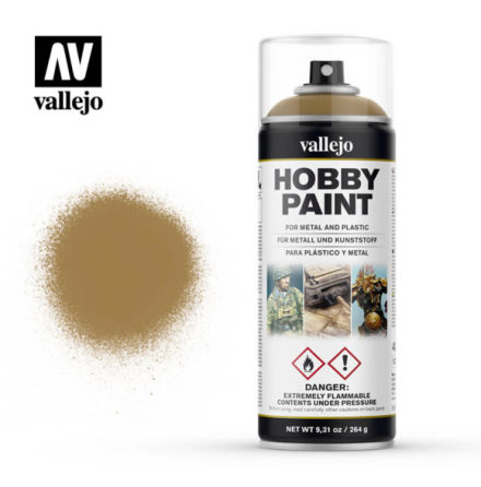 Vallejo Hobby Paint Spray: Desert Yellow (400 ml)