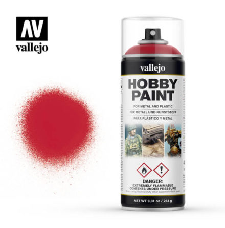 Vallejo Hobby Paint Spray: Bloody Red (400 ml)