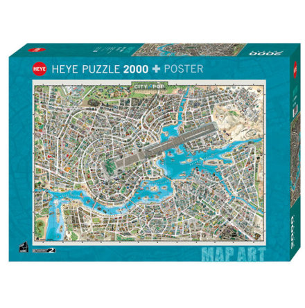 Map Art: City of Pop (2000 Pieces)