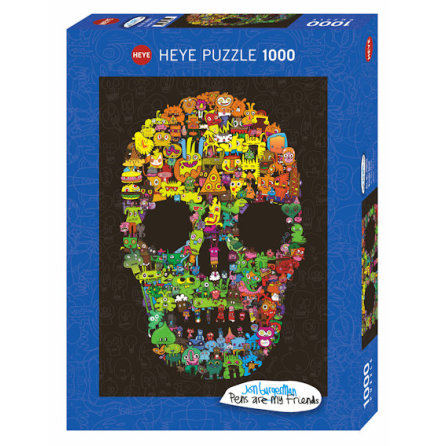 Pens are my Friends: Doodle Skull (1000 pieces)