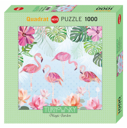 Flamingos & Lilies, Turnowsky (Square 1000 pieces)
