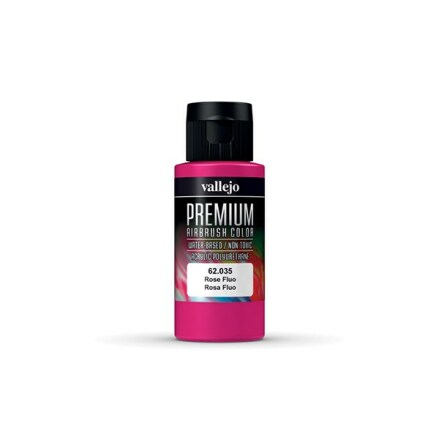 Vallejo Premium Airbrush Color: Rose Fluo (60 ml)
